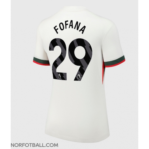 Billige Fotballdrakt Chelsea Wesley Fofana #29 Replika Bortedrakt Dame 2025-26 Kortermet Billige Fotballdrakt Chelsea Wesley Fofana #29 Replika Bortedrakt Dame 2025-26 Kortermet